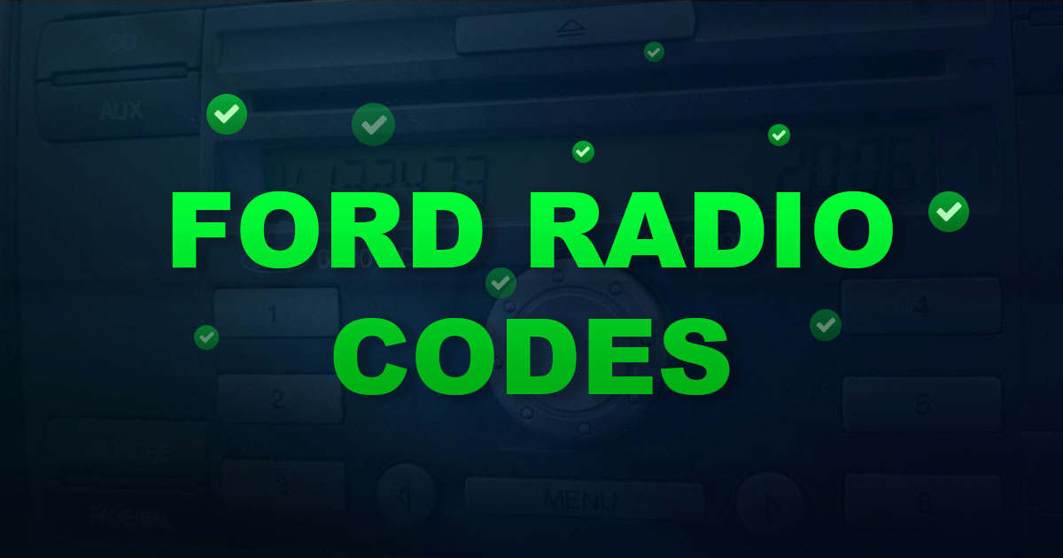 ford radio code generator